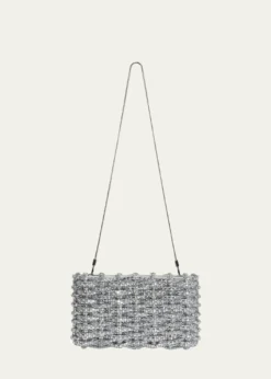 SIMKHAIMorgan Woven Rhinestone Clutch Bag