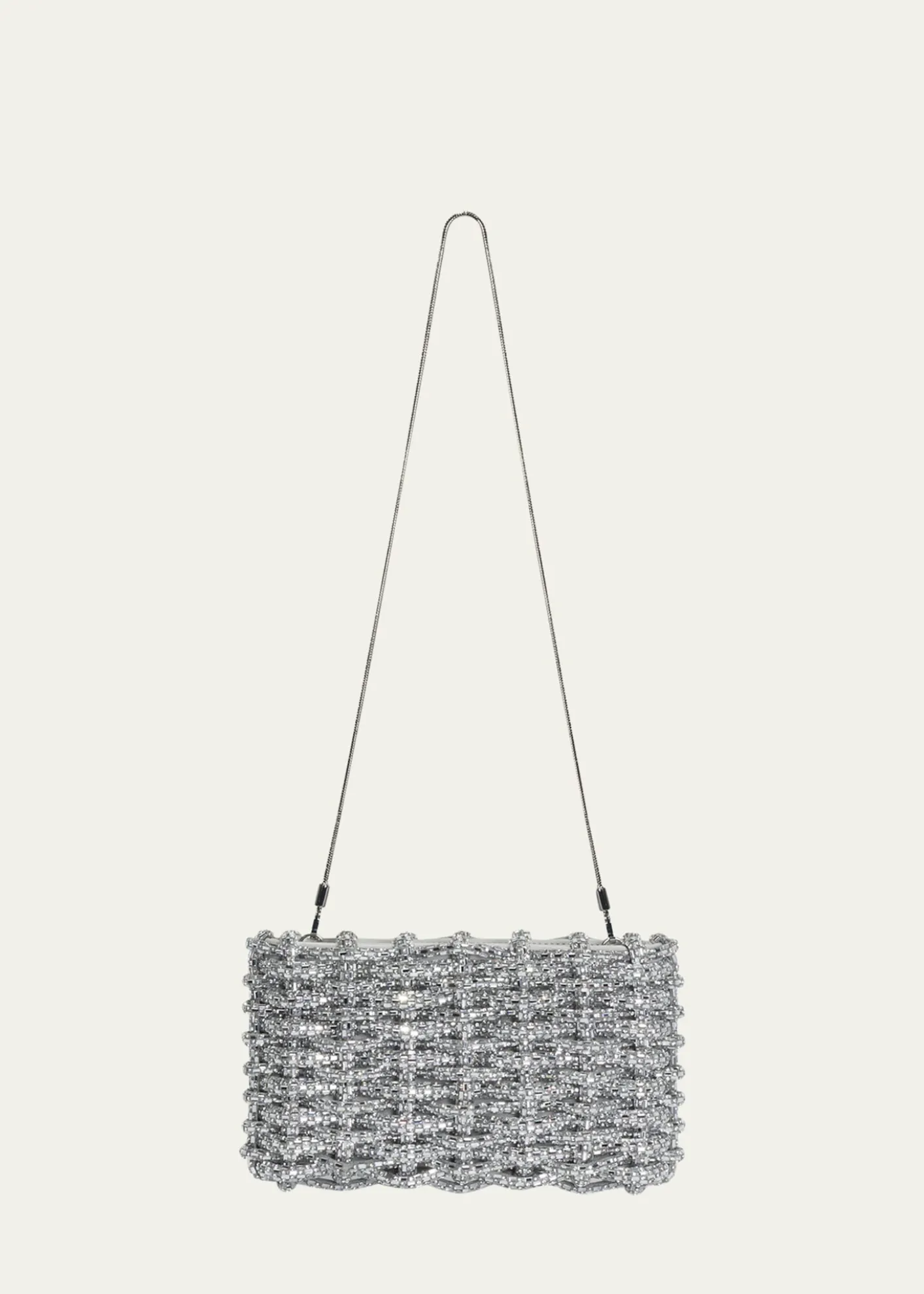 SIMKHAIMorgan Woven Rhinestone Clutch Bag