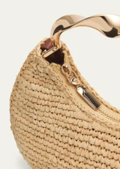 SIMKHAINixi Twist Raffia Top-Handle Bag