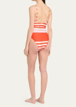 SIMKHAINoa Belted Bustier One-Piece Swimsuit