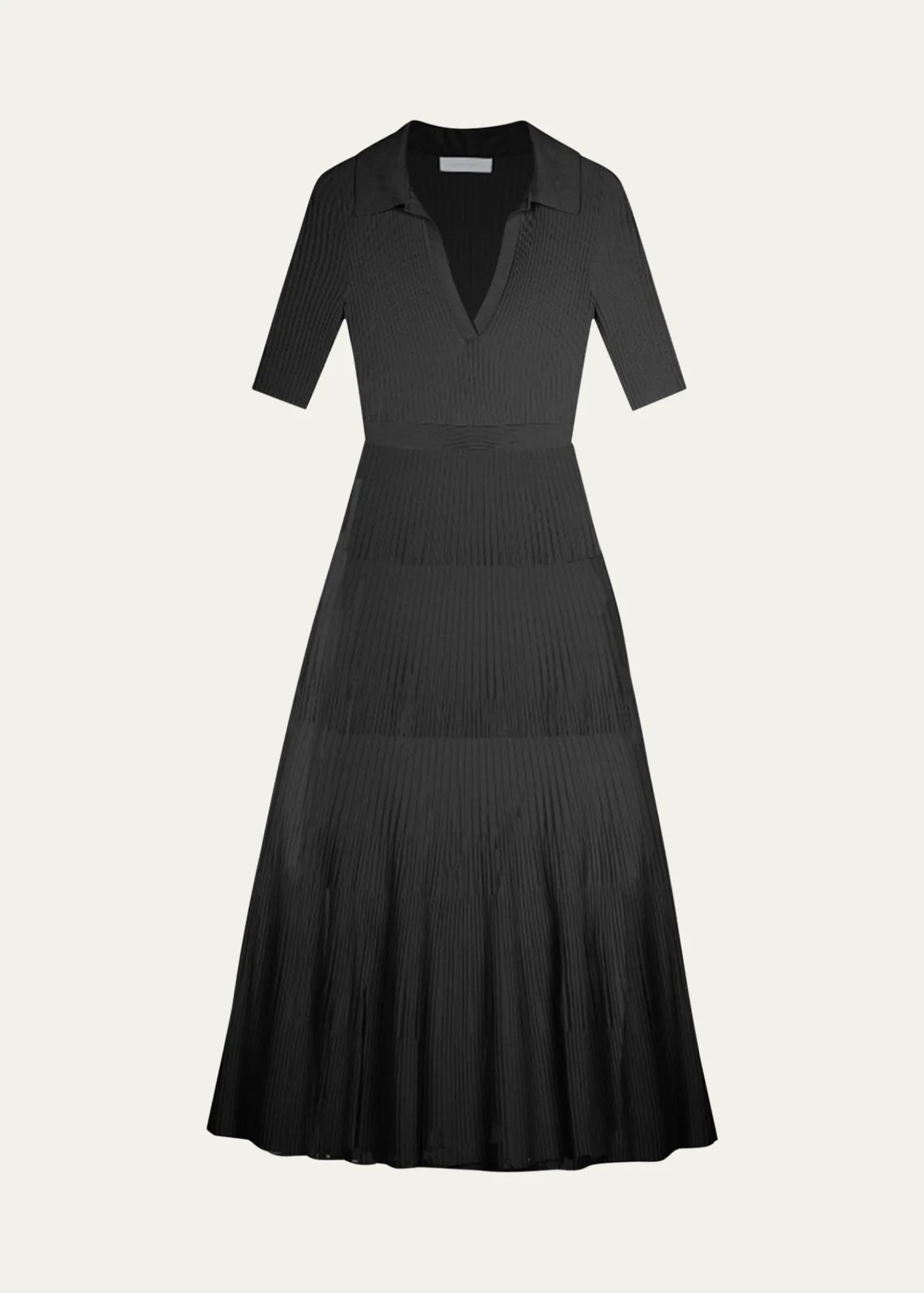 SIMKHAIPati Short-Sleeve Polo Midi Dress