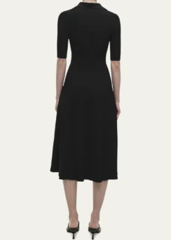 SIMKHAIPati Short-Sleeve Polo Midi Dress