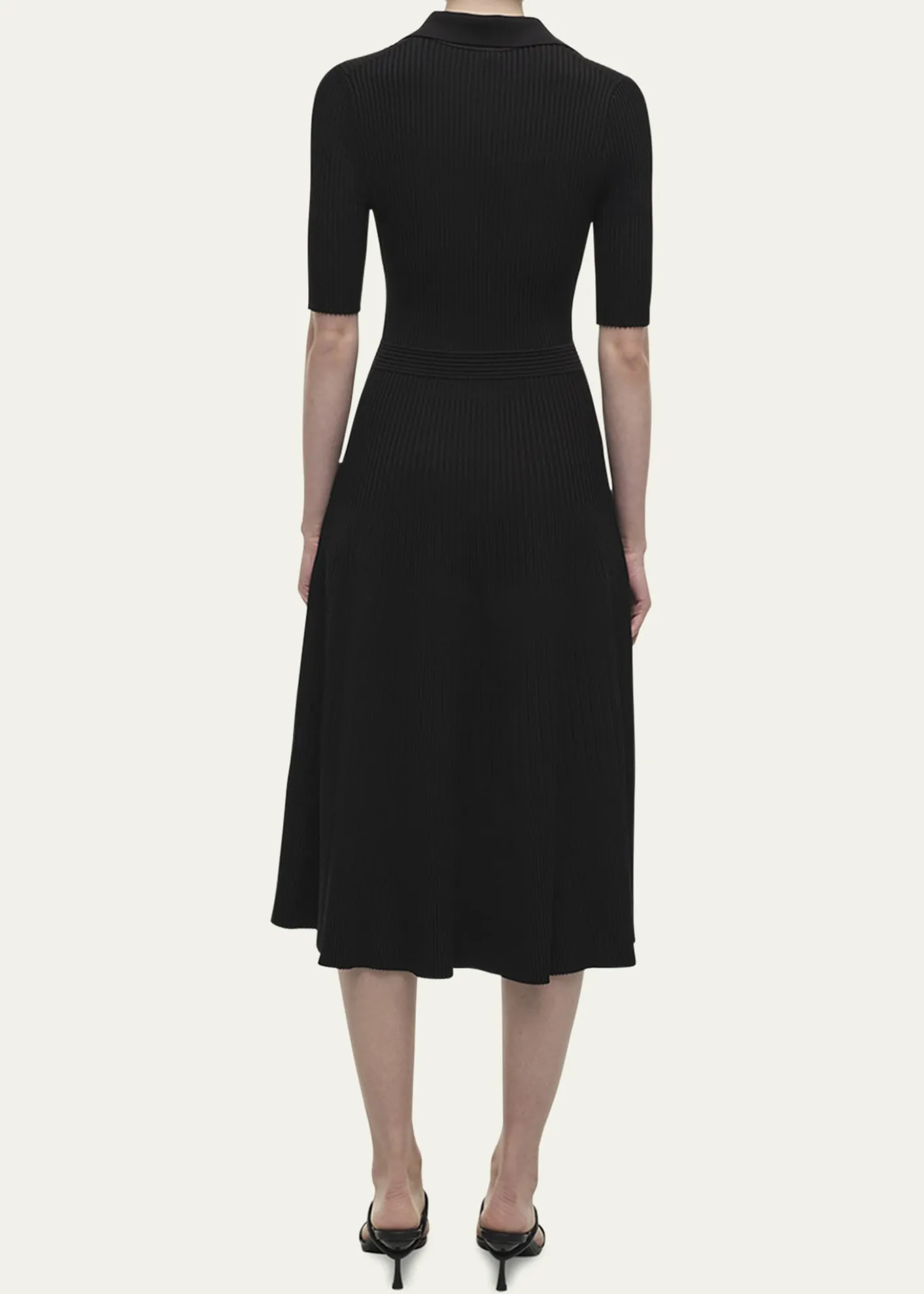 SIMKHAIPati Short-Sleeve Polo Midi Dress