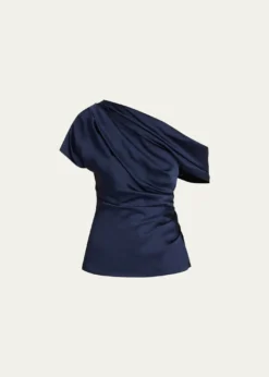 SIMKHAIPhoebe Draped Satin Top