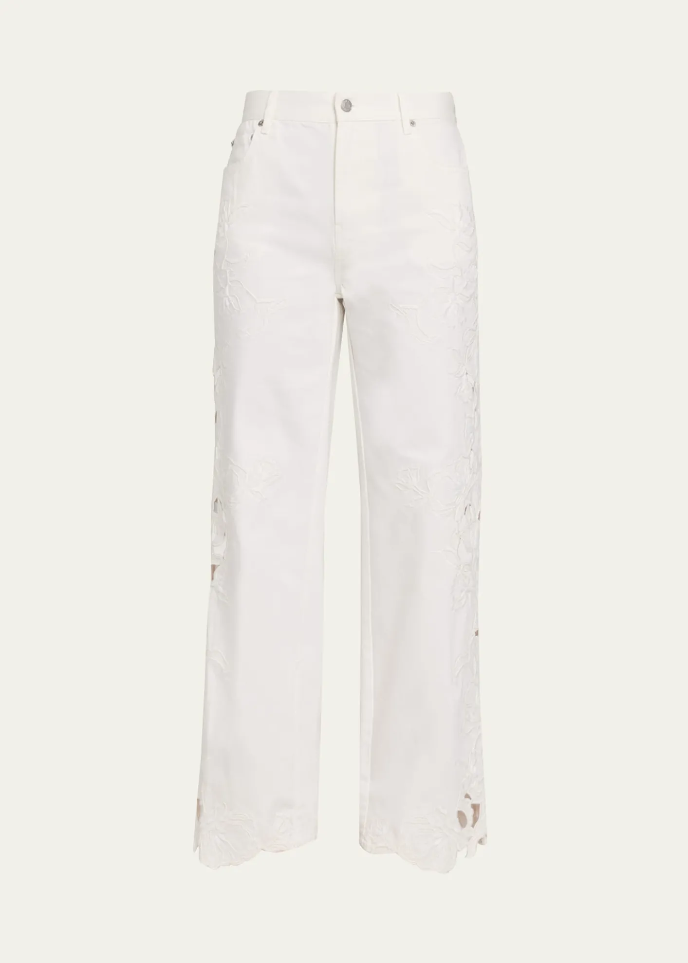 SIMKHAIPorter Floral Embroidered Jeans
