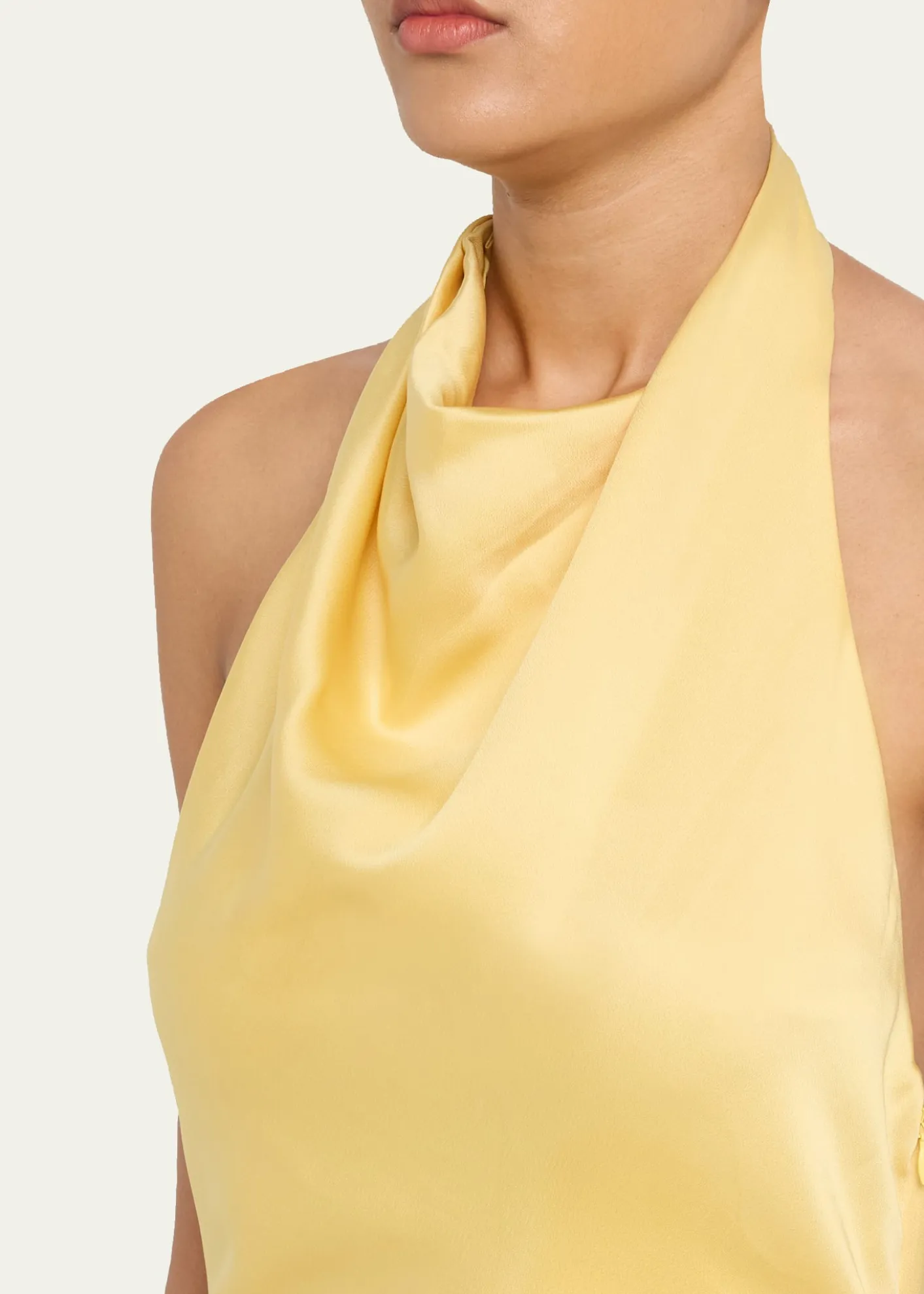 SIMKHAIReannon Satin Halter Dress