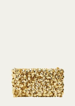 SIMKHAIReese Metallic Beaded Clutch Bag