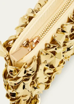 SIMKHAIReese Metallic Beaded Clutch Bag