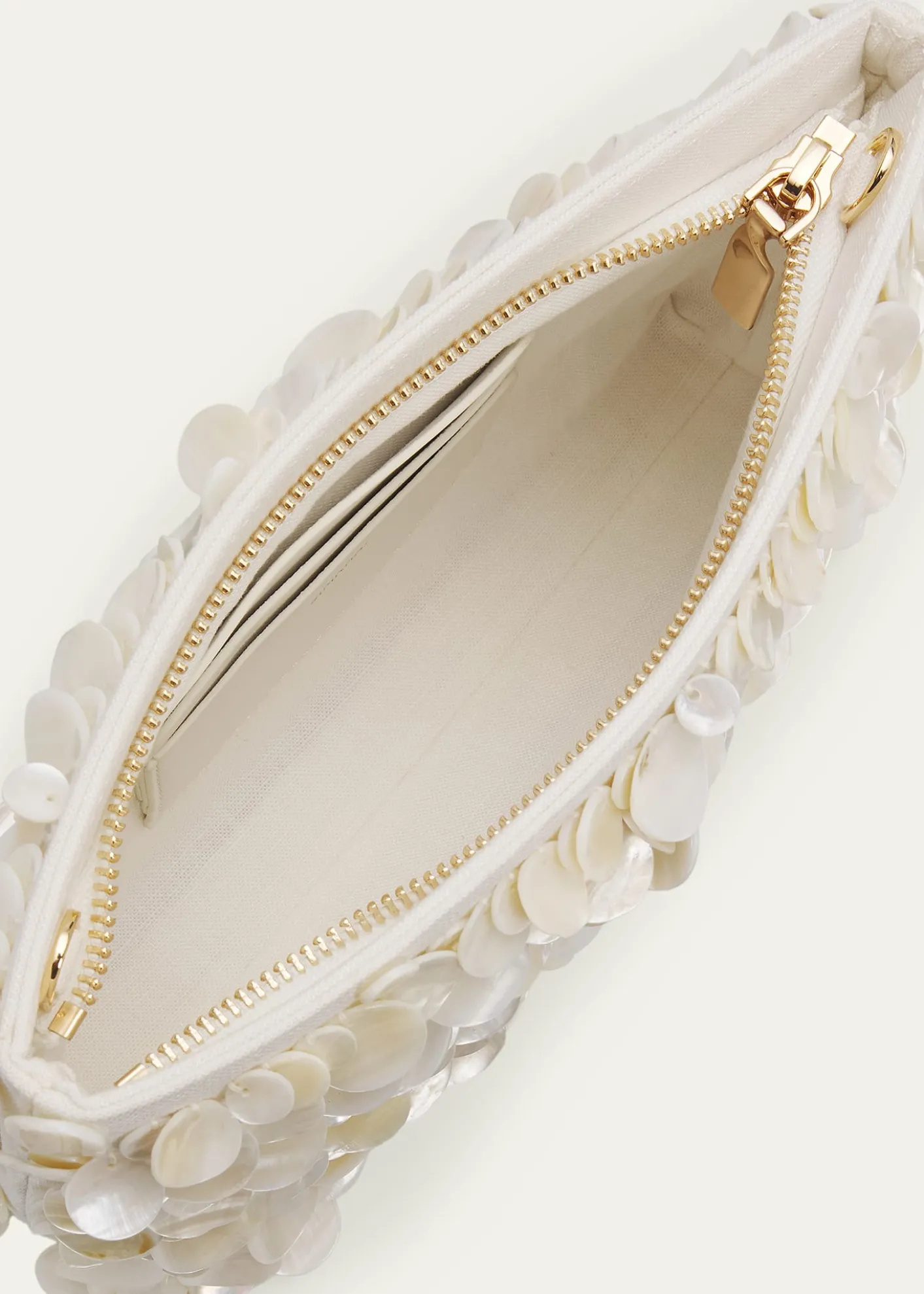 SIMKHAIReese Seashell Leather Clutch Bag