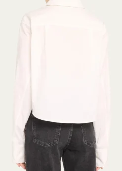 SIMKHAIRenata Cropped Button-Front Shirt