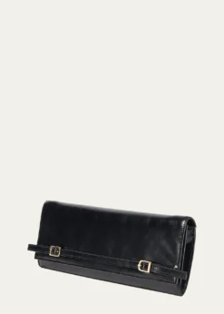 SIMKHAIRiver Leather East-West Moto Clutch Bag