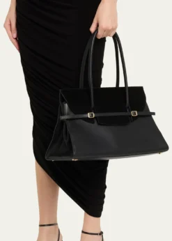 SIMKHAIRiver Suede Flap Leather Shoulder Bag