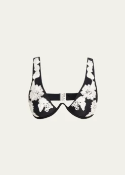 SIMKHAIRosie Floral Underwire Bikini Top