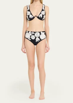 SIMKHAIRosie Floral Underwire Bikini Top