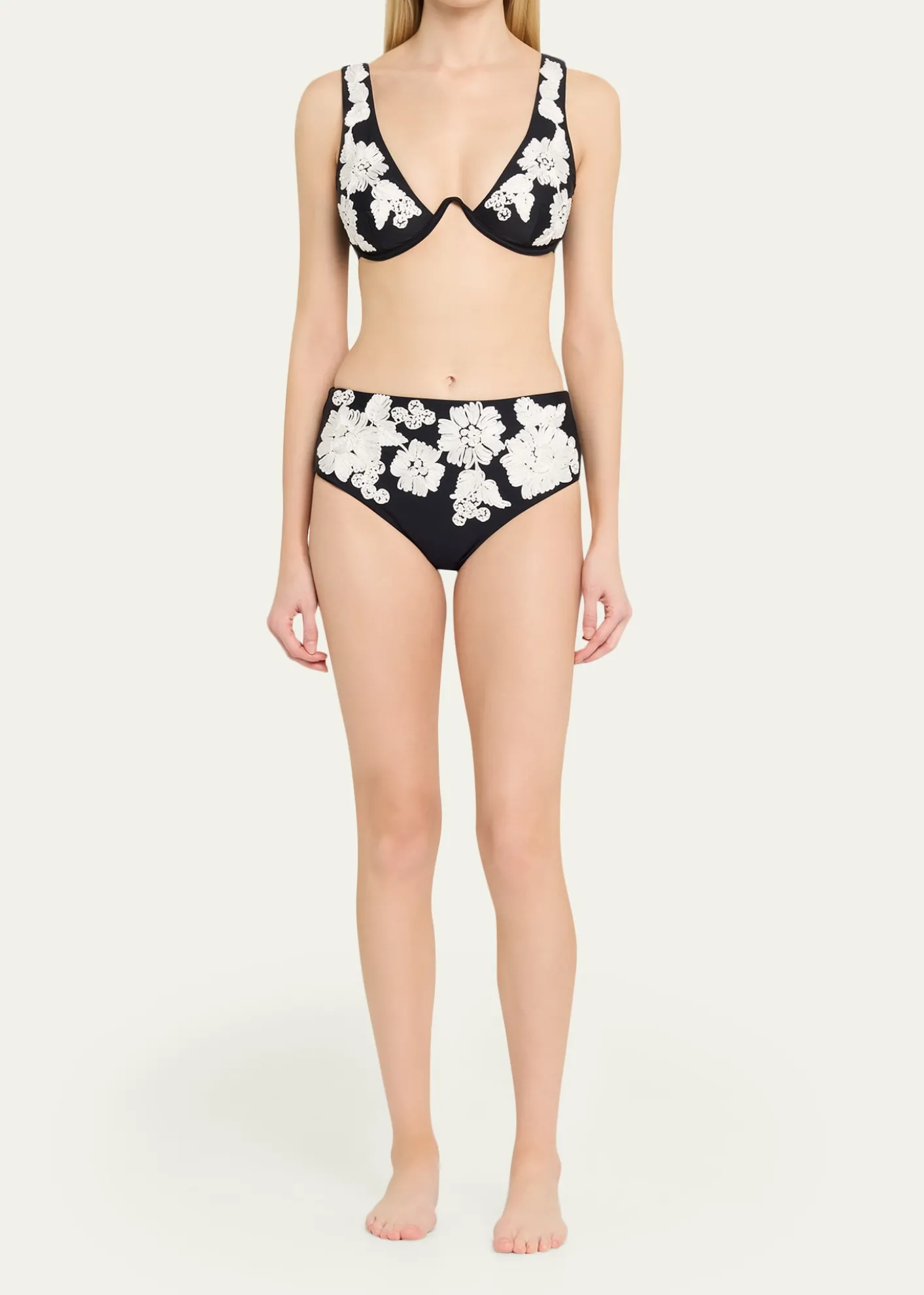 SIMKHAIRosie Floral Underwire Bikini Top
