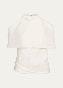 SIMKHAISamira Satin Cape Top