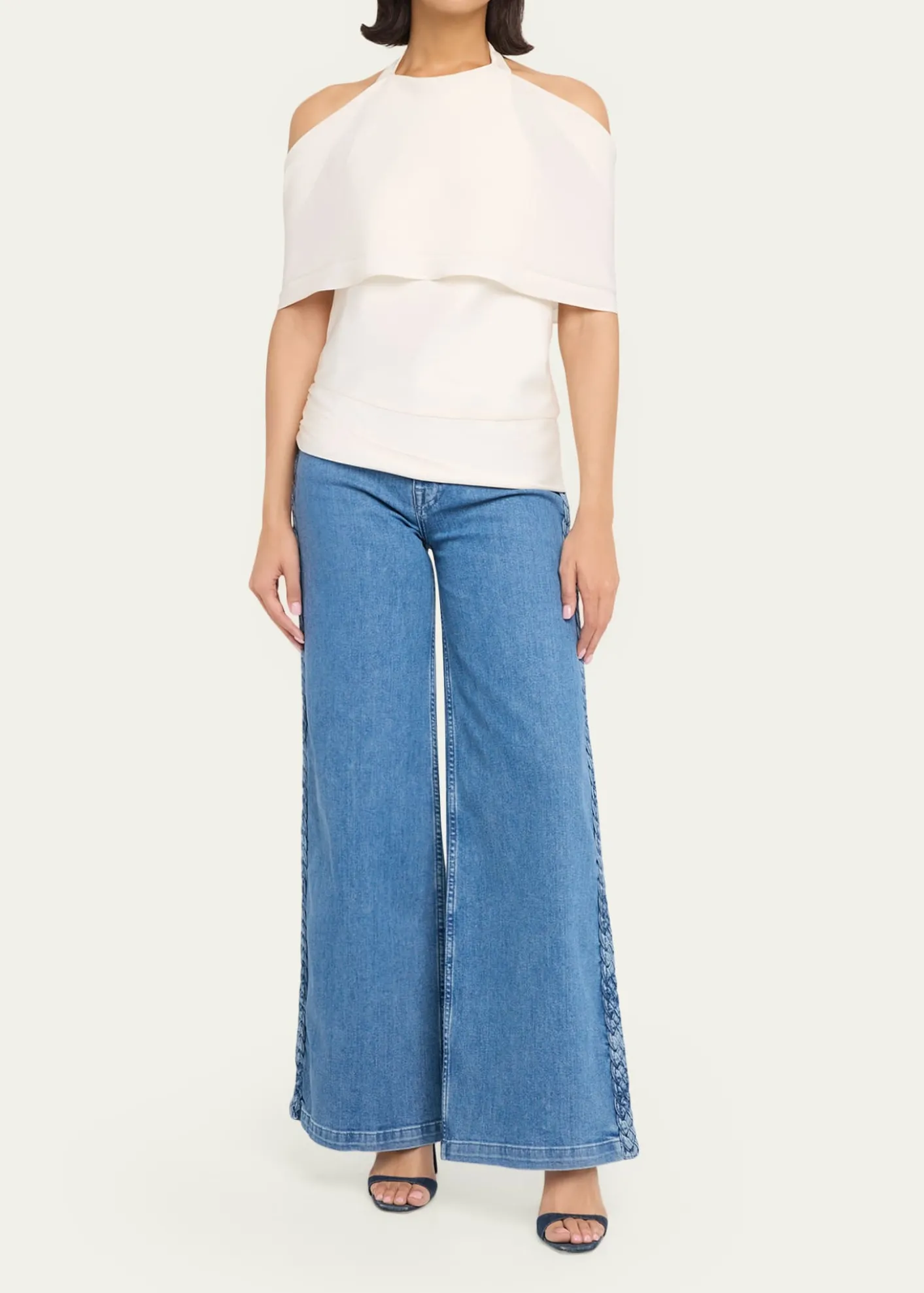 SIMKHAISamira Satin Cape Top