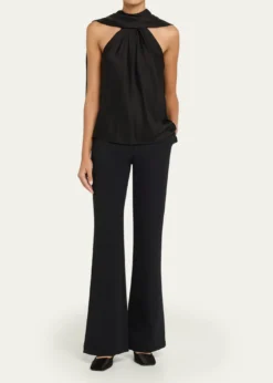 SIMKHAIScarlett Satin Cape Top