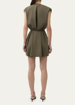 SIMKHAISefi V-Neck Cotton Mini Dress