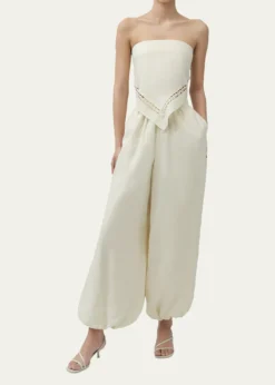 SIMKHAISelah Linen Lace Balloon Pants