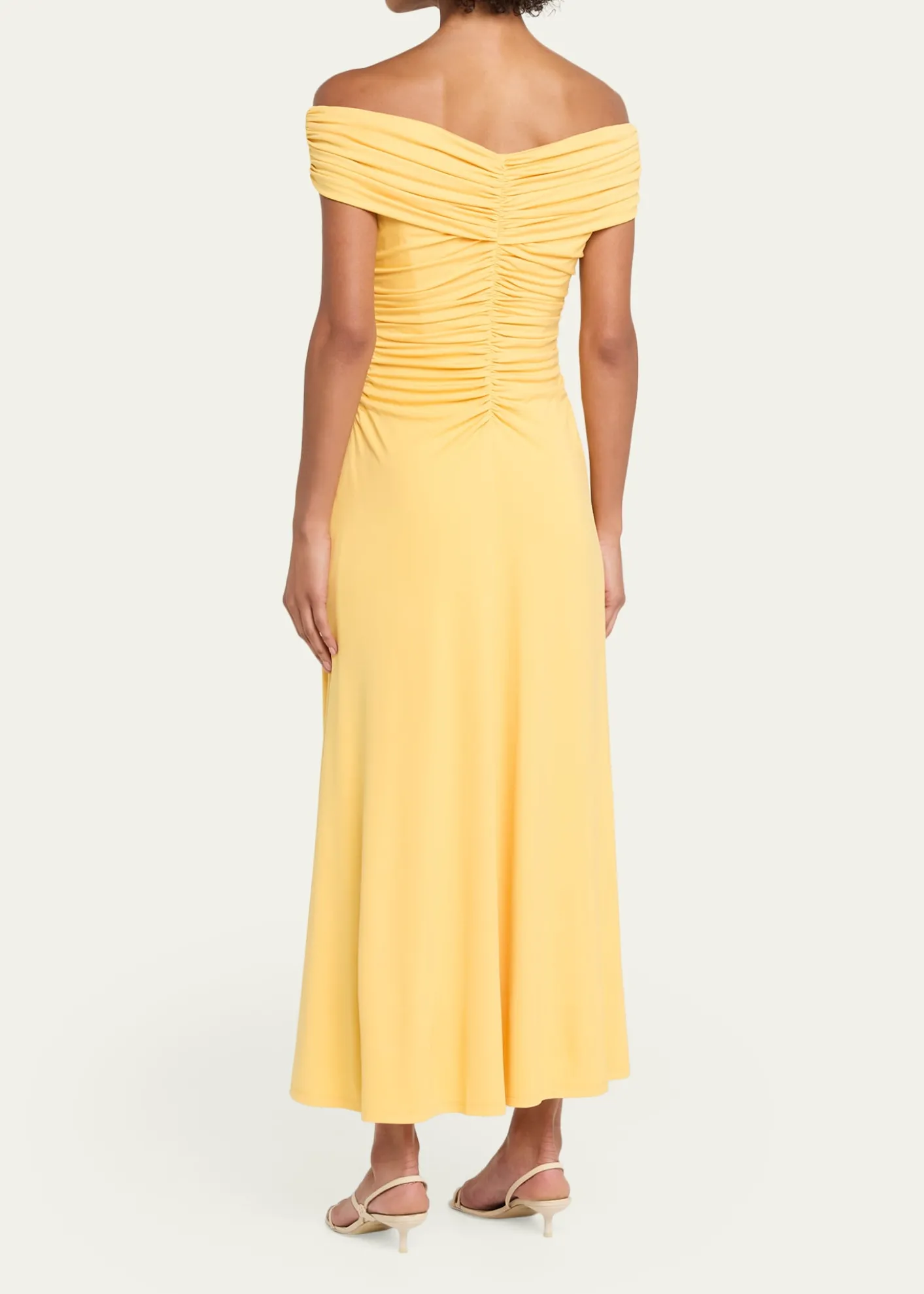SIMKHAISheyda Draped Jersey Midi Dress