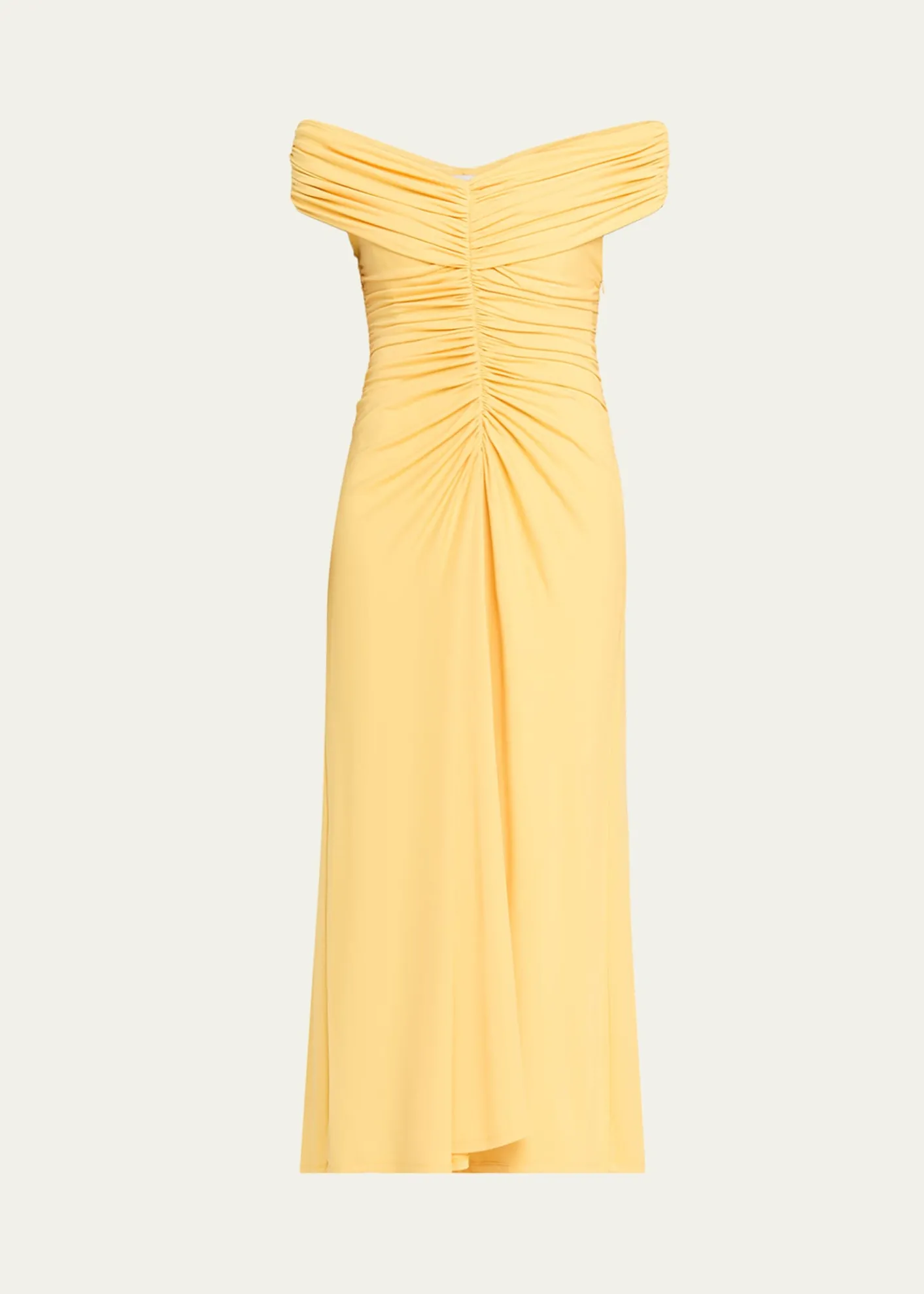 SIMKHAISheyda Draped Jersey Midi Dress