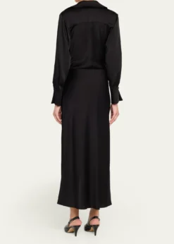 SIMKHAITalita Drape-Front Midi Dress