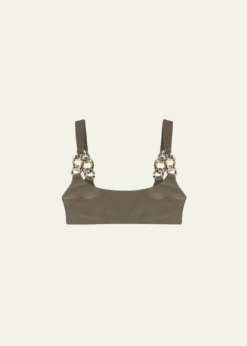 SIMKHAIWild Chain Scoop-Neck Bikini Top