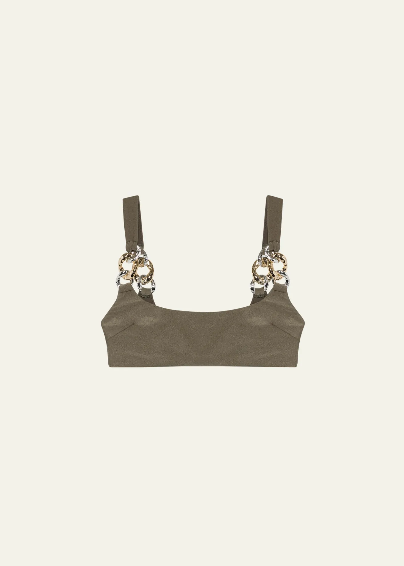 SIMKHAIWild Chain Scoop-Neck Bikini Top