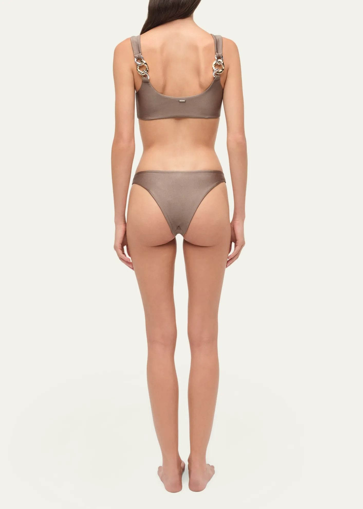 SIMKHAIWild Chain Scoop-Neck Bikini Top