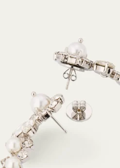 Simone RochaCrystal and Pearly Drip Earrings