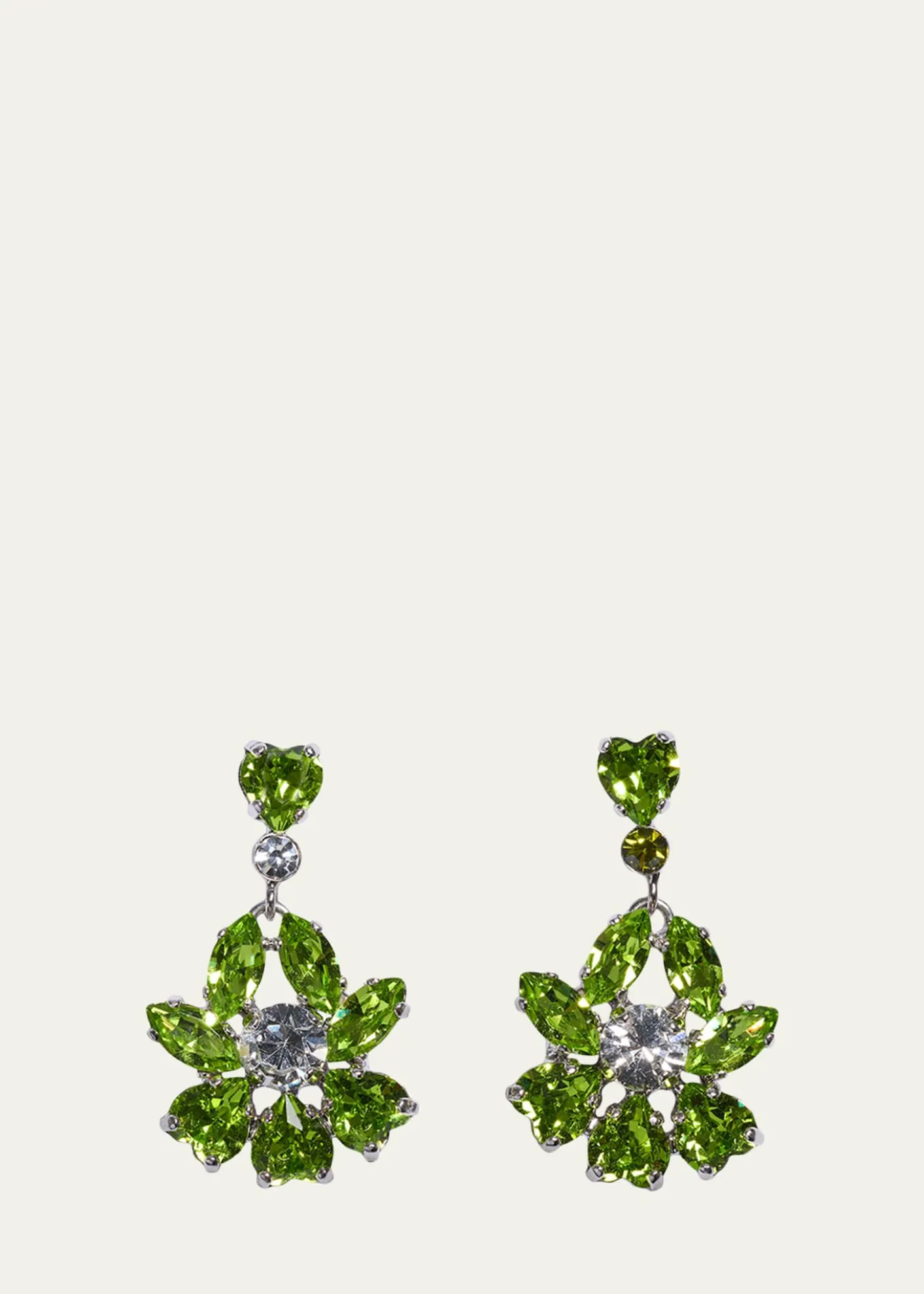 Simone RochaHeartbloom Drop Earrings