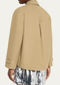 Simone RochaMen's Pleated Bow Shirt Jacket