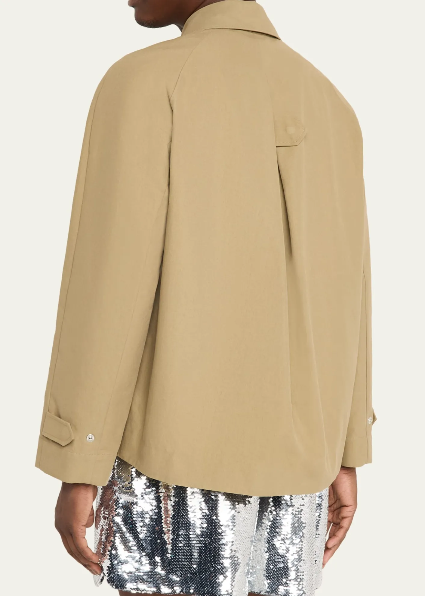 Simone RochaMen's Pleated Bow Shirt Jacket
