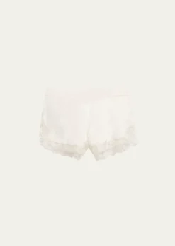 Simone PereleLove Me Lace-Trim Silk Sleep Shorts