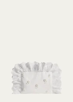 Simone RochaBeaded Ruffle-Trim Pillowcase Clutch Bag