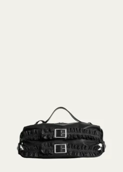 Simone RochaBiker Frill Belt Leather Shoulder Bag