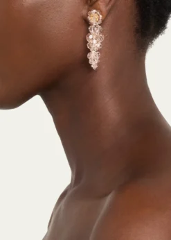 Simone RochaMini Cluster Earrings, Green