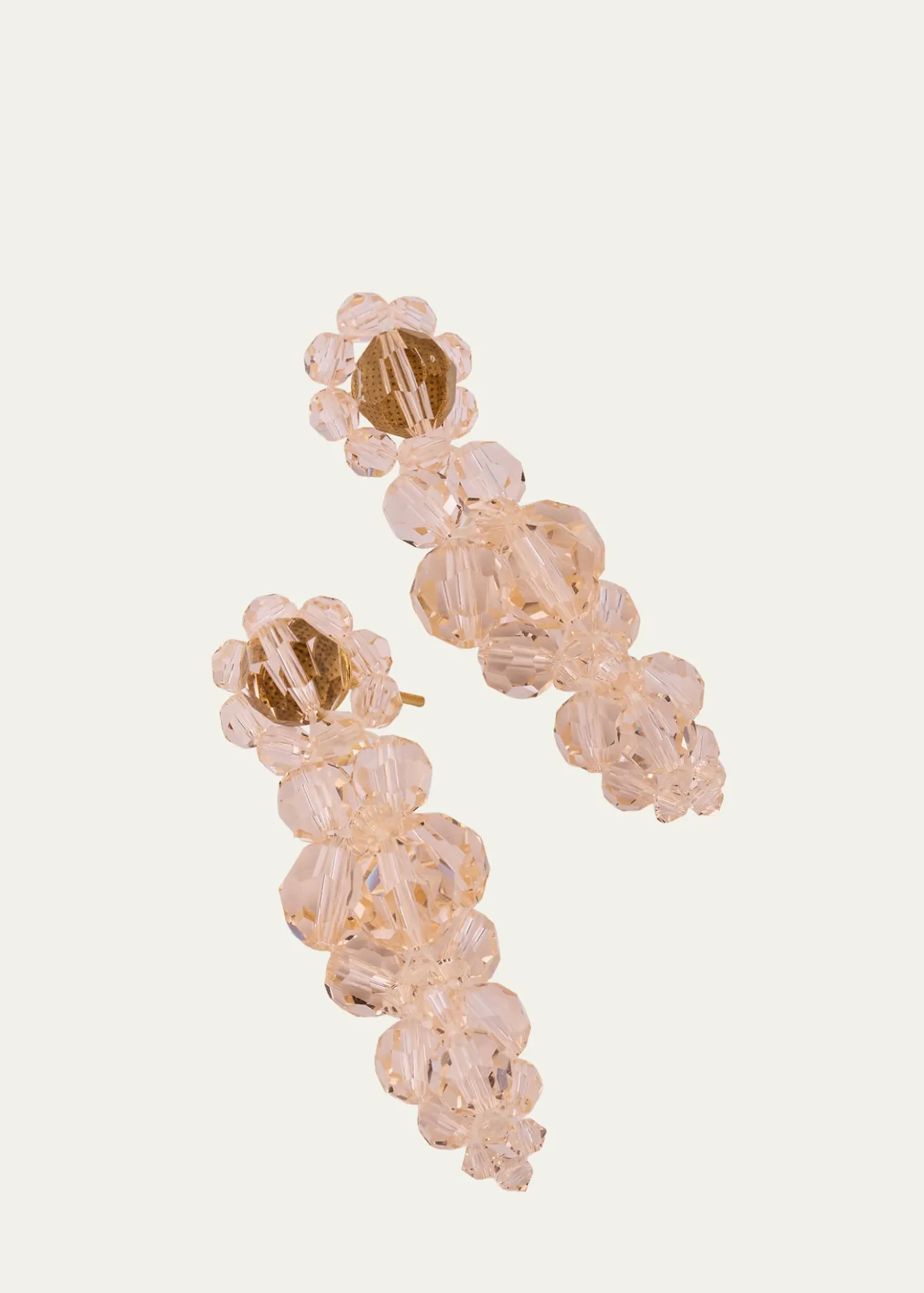 Simone RochaMini Cluster Earrings, Green