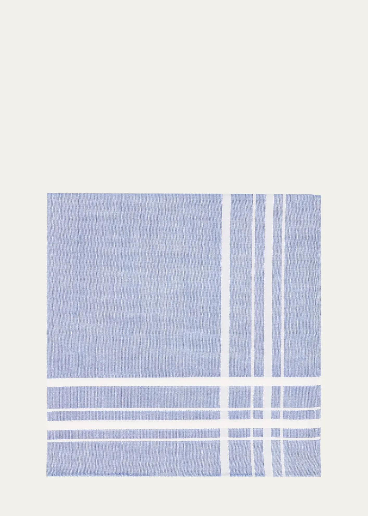 Simonnot GodardMen's Egyptian Cotton Check Pocket Square