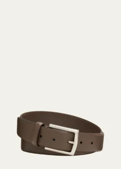 Simonnot GodardMen's Luma Matte Leather Belt