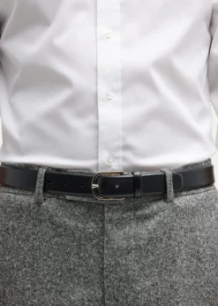 Simonnot GodardMen's Saffiano Leather Belt, 30mm