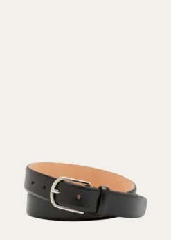 Simonnot GodardMen's Saffiano Leather Belt, 30mm