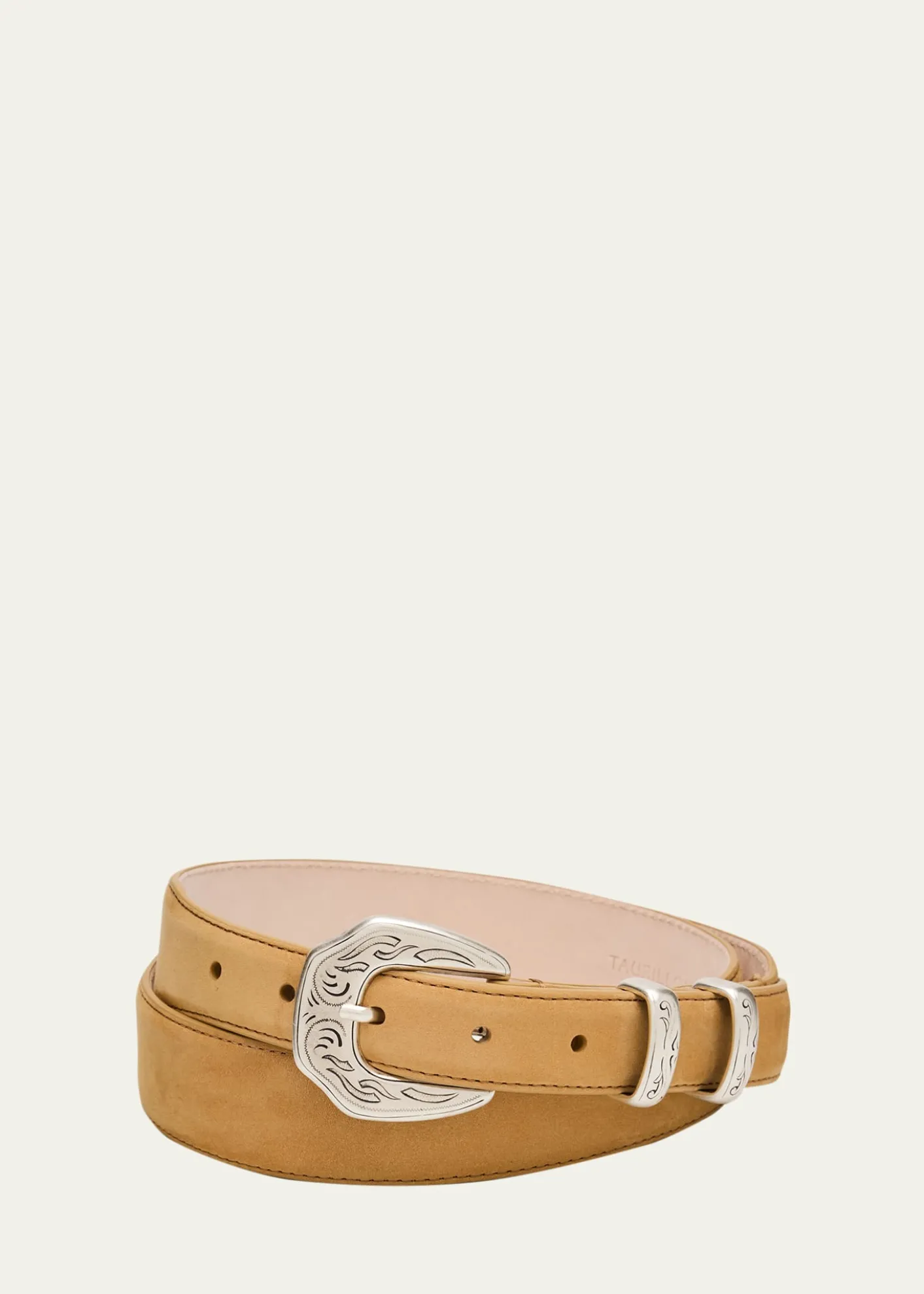 Simonnot GodardMen's Western Nubuck Suede Belt