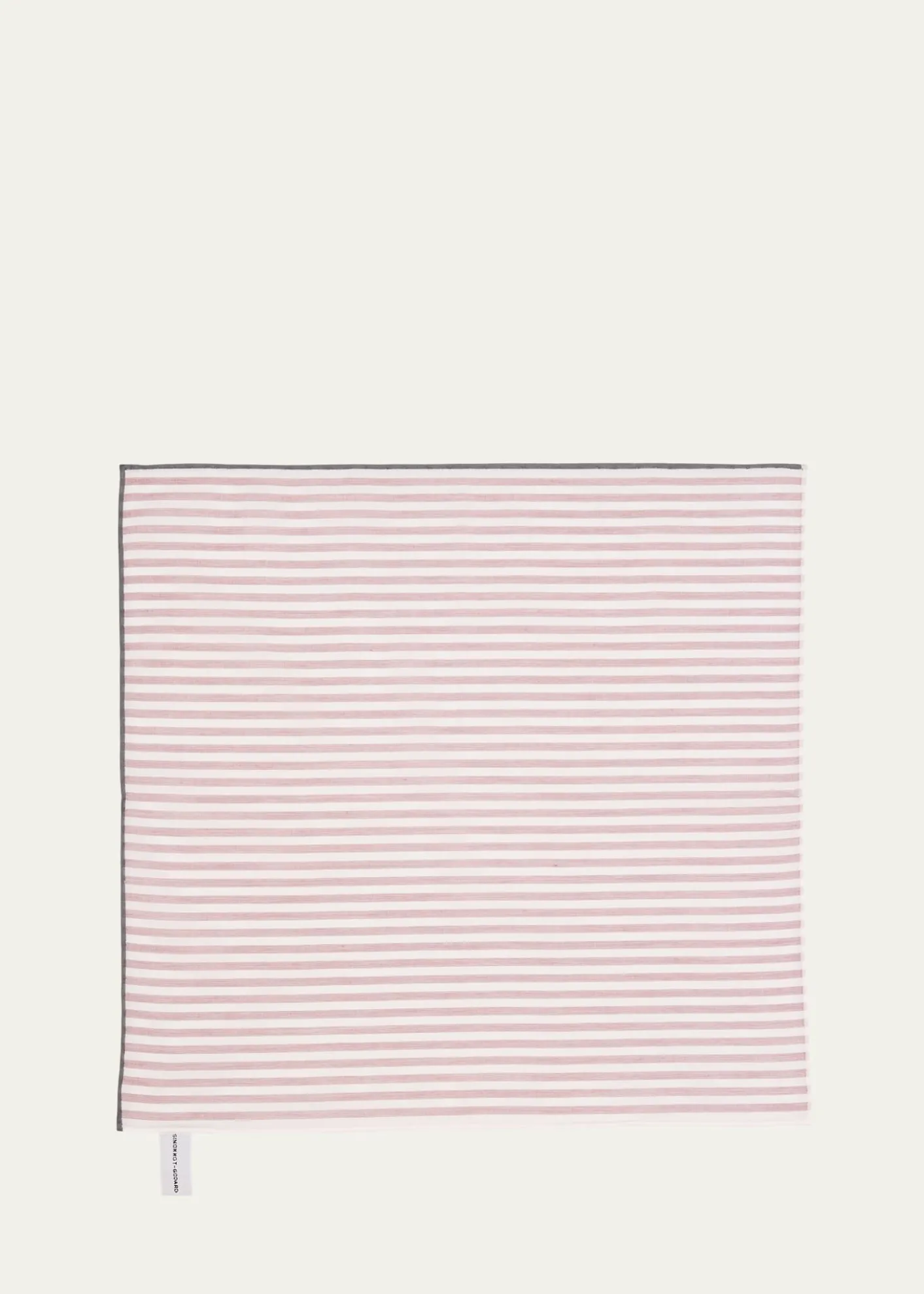 Simonnot GodardMen's Bengal Stripes Cotton Pocket Square
