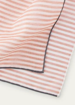 Simonnot GodardMen's Buren Cotton Stripe Pocket Square