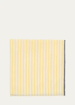 Simonnot GodardMen's Cotton Bengal Stripe Handkerchief