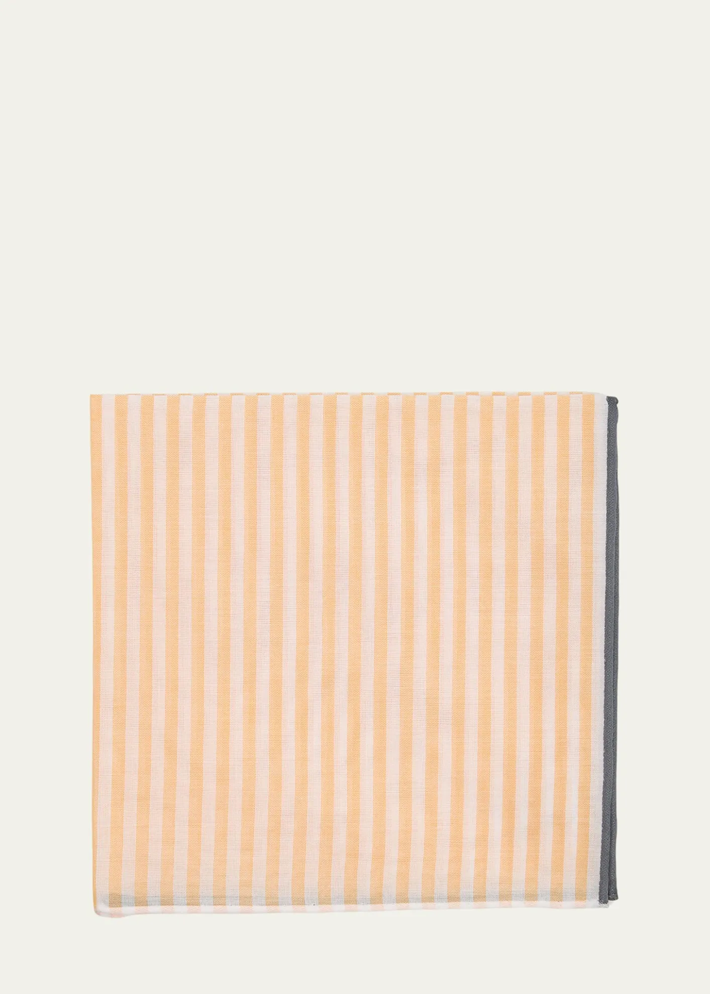 Simonnot GodardMen's Cotton Bengal Stripe Pocket Handkerchief