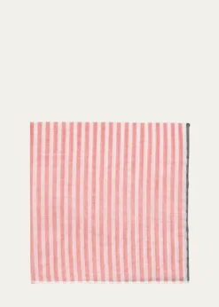 Simonnot GodardMen's Cotton Bengal Stripe Pocket Handkerchief