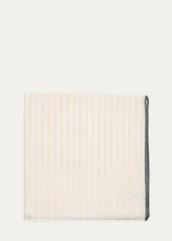 Simonnot GodardMen's Cotton Bengal Stripe Pocket Handkerchief
